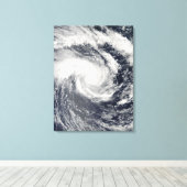 Tropischer Zyklon Edzani im Südindischen Ozean Leinwanddruck (Insitu (Holzboden))