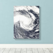 Tropischer Zyklon Edzani im Südindischen Ozean Leinwanddruck (Insitu (Holzboden))
