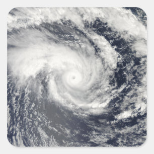 Tropischer Zyklon Edzani im Südindischen Ozean Quadratischer Aufkleber