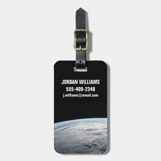 Tropischer Zyklon Idai über der afrikanischen Küst Gepäckanhänger (Vorderseite vertikal)