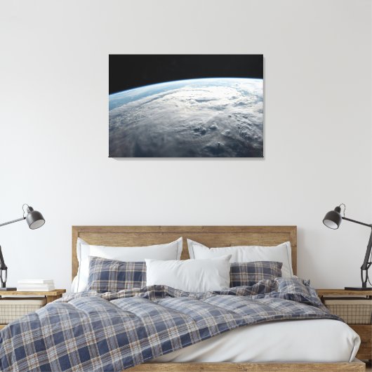 Tropischer Zyklon Idai über der afrikanischen Küst Leinwanddruck (Insitu (Schlafzimmer))