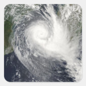 Tropischer Zyklon Quadratischer Aufkleber (Vorderseite)
