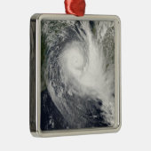 Tropischer Zyklon Silbernes Ornament (Rechts)