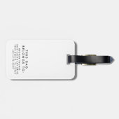 Tropisches Abenteuer am Strand ruft an und ich mus Gepäckanhänger (Rückseite horizontal)