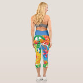 Tropisches Abenteuer Capri Leggings (Rückseite)