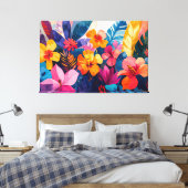 Tropisches Abstrakt Leinwanddruck (Insitu (Schlafzimmer))