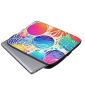 Tropisches Abstraktes Paradies Laptopschutzhülle (Vorne Knopf)