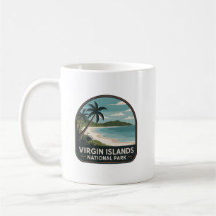 Tropisches Abzeichen des Virgin Islands National P Kaffeetasse