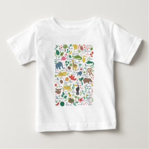 Tropisches Alphabet für Kinder Baby T-shirt
