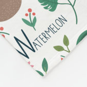 Tropisches Alphabet für Kinder Fleecedecke (Ecke)