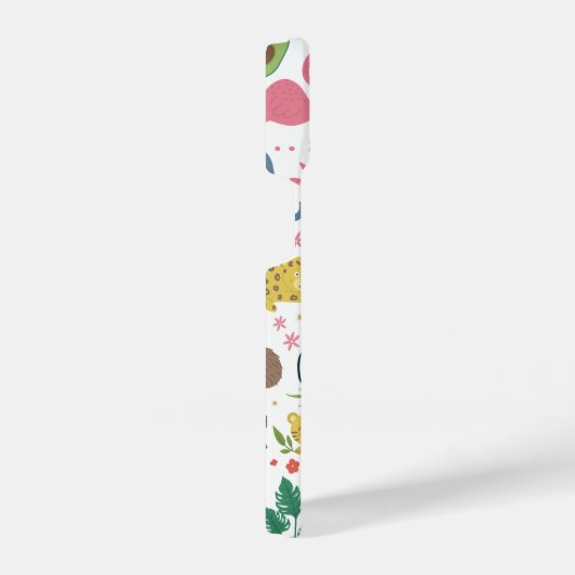 Tropisches Alphabet für Kinder iPhone Hülle (Rechte Seite)