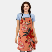 Tropisches Ambrosia Floral Schürze (Getragen)