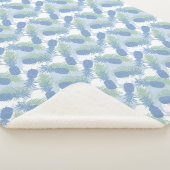 Tropisches Ananas-Ananas-Muster Sherpadecke (3/4)