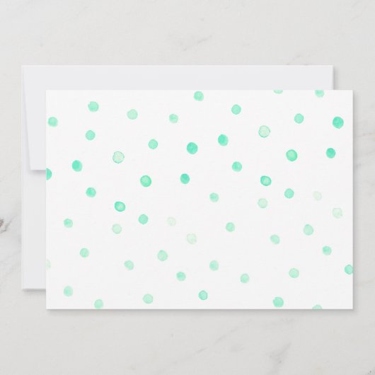 Tropisches Ananas-Ananas-Polka-Dots-Brautparty Einladung (Rückseite)