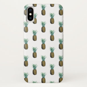 Tropisches Ananas-Aquarell iPhone X Hülle