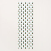 Tropisches Ananas-Aquarell des Monogramm-| Yogamatte (Rückseite)