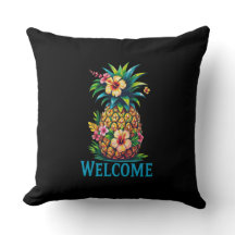 Tropisches Ananas-Außenkissen Aloha