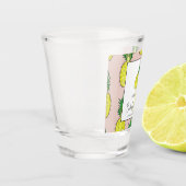Tropisches Ananas Bachelorette Wochenende Party Schnapsglas (Links)