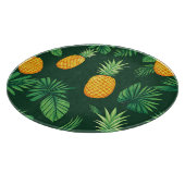 Tropisches Ananas-Blatt-Muster Schneidebrett (Ecke)