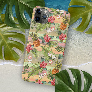 Tropisches Ananas Blumenmuster iPhone 11Pro Max Hülle