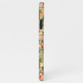 Tropisches Ananas Blumenmuster iPhone Hülle (Rechte Seite)