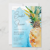 Tropisches Ananas-Brautparty Einladung (Vorderseite)