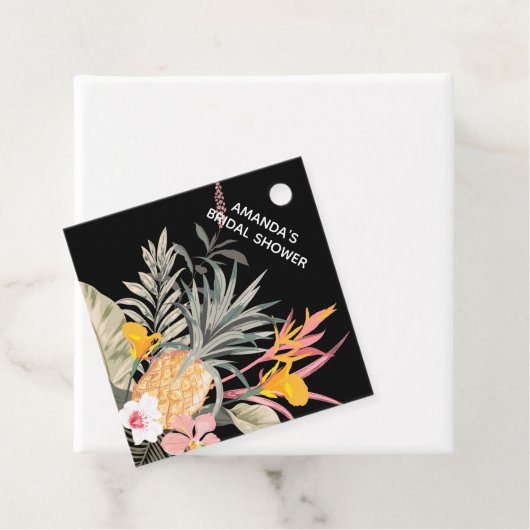 Tropisches Ananas-Brautparty Geschenkanhänger (Beispiel)