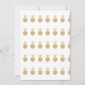 Tropisches Ananas-Foto Save the Date Karte (Rückseite)