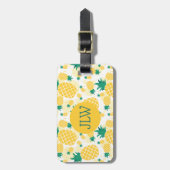 Tropisches Ananas-Gepäckstück Gepäckanhänger (Vorderseite vertikal)