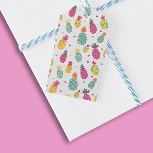 Tropisches Ananas Geschenkanhänger