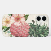 Tropisches Ananas-Hawaiian iPhone Case (Rückseite (Horizontal))