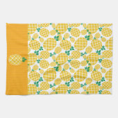 Tropisches Ananas-Illustrationsmuster Geschirrtuch (Horizontal)