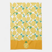 Tropisches Ananas-Illustrationsmuster Geschirrtuch (Vertikal)