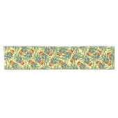 Tropisches Ananas-Muster auf Gelb Kurzer Tischläufer (Horizontal)