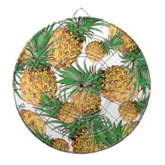 Tropisches Ananas-Muster Dartscheibe (vorne)