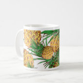 Tropisches Ananas-Muster Kaffeetasse (Vorderseite Links)