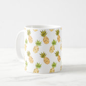 Tropisches Ananas-Muster Kaffeetasse (Vorderseite Links)