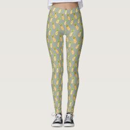 Tropisches Ananas-Muster Leggings