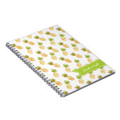 Tropisches Ananas-Muster Notizblock (Rechte Seite)