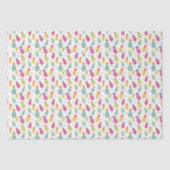 Tropisches Ananas-Muster Seidenpapier (Vorderseite)