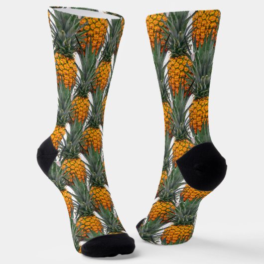Tropisches Ananas-Muster Socken (Gewinkelt)