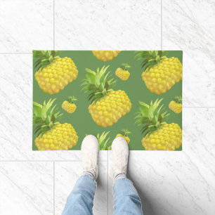 Tropisches Ananas-Muster: Sommer-Frucht-Kunst Fußmatte