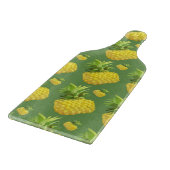 Tropisches Ananas-Muster: Sommer-Frucht-Kunst Schneidebrett (Ecke)
