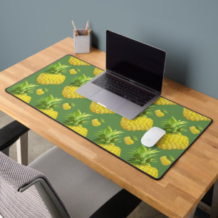 Tropisches Ananas-Muster: Sommer-Frucht-Kunst Schreibtischunterlage