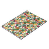Tropisches Ananas-Muster - Sommerfrüchte-Design Notizblock (Linke Seite)