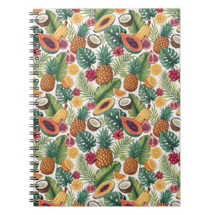 Tropisches Ananas-Muster - Sommerfrüchte-Design Notizblock