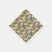 Tropisches Ananas-Muster - Sommerfrüchte-Design Serviette (Ecke)