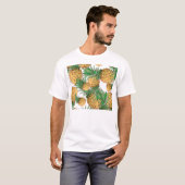 Tropisches Ananas-Muster T-Shirt (Vorne ganz)