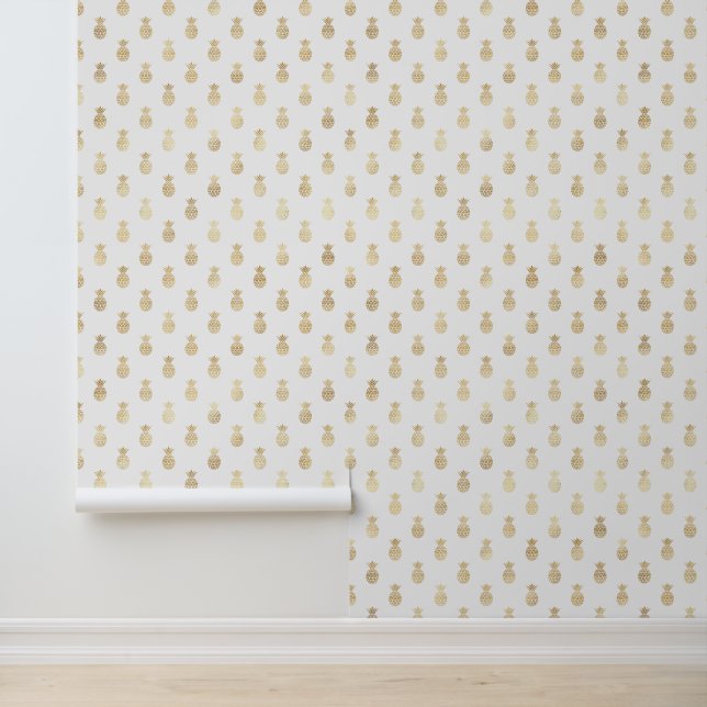 Tropisches Ananas-Muster Tapete (Anwendung)