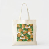 Tropisches Ananas-Muster Tragetasche (Vorne)